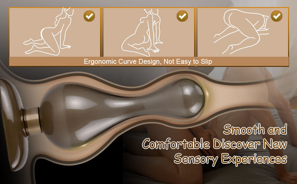 Smooth Keys Anal Plug Set (4 Sizes) | Silicone Anal Training Kit for Beginners & Couples | Tapered Butt Plugs with Flared Base | Temperature Play