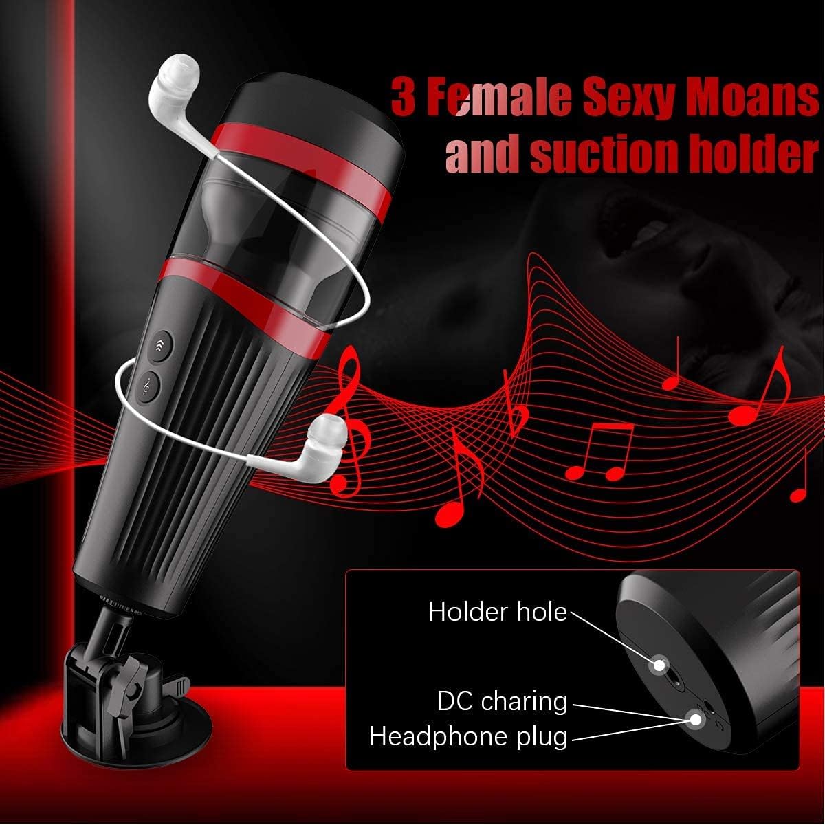 Male Personal Massager Cup 7 Thrusting Modes Textured TPE Sleeve Suction USB Recharge