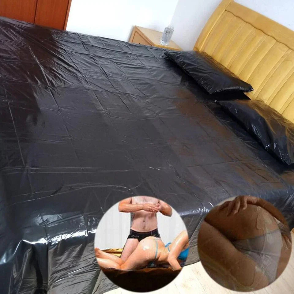 Waterproof Mattress Cover for Couples Adult Play | PVC Bed Sheet Protector Reusable | Stain & Spill Protection, Massage Play Sheet, Body-Safe Sex Toy Bedding Adult