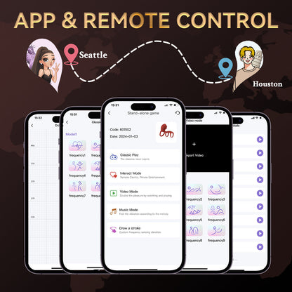 Cock Ring Vibrating for Couples – App Controlled Vibrating Cock Ring with Clitoral Stimulator, Dual Ring Silicone, 9 Modes, Waterproof, Rechargeable Vibrator Ring