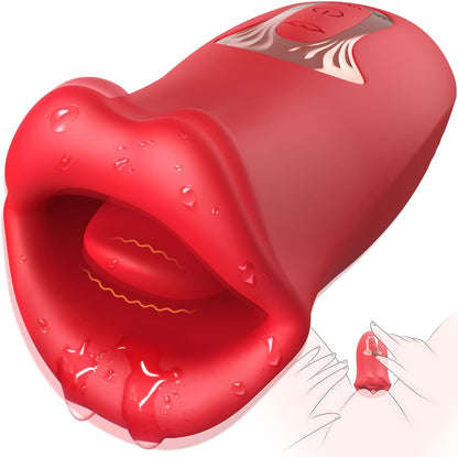 Vibrator Adult Sex Toys for Women - Mouth Sucking, Licking for Women, Adults Toy with 5 Vibration + 10 Kissing Modes Nipple Adult Toys, Anal Clit Nipple Vibrators Female Couples Sex Toys