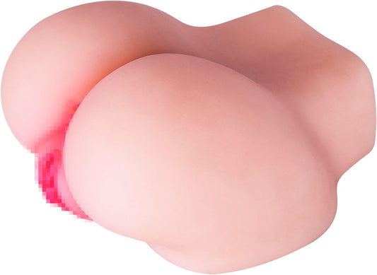 Realistic Mini Silicone Butt Masturbator 0.8kg – Dual Tunnel Soft Skin Feel Pocket Love Toy