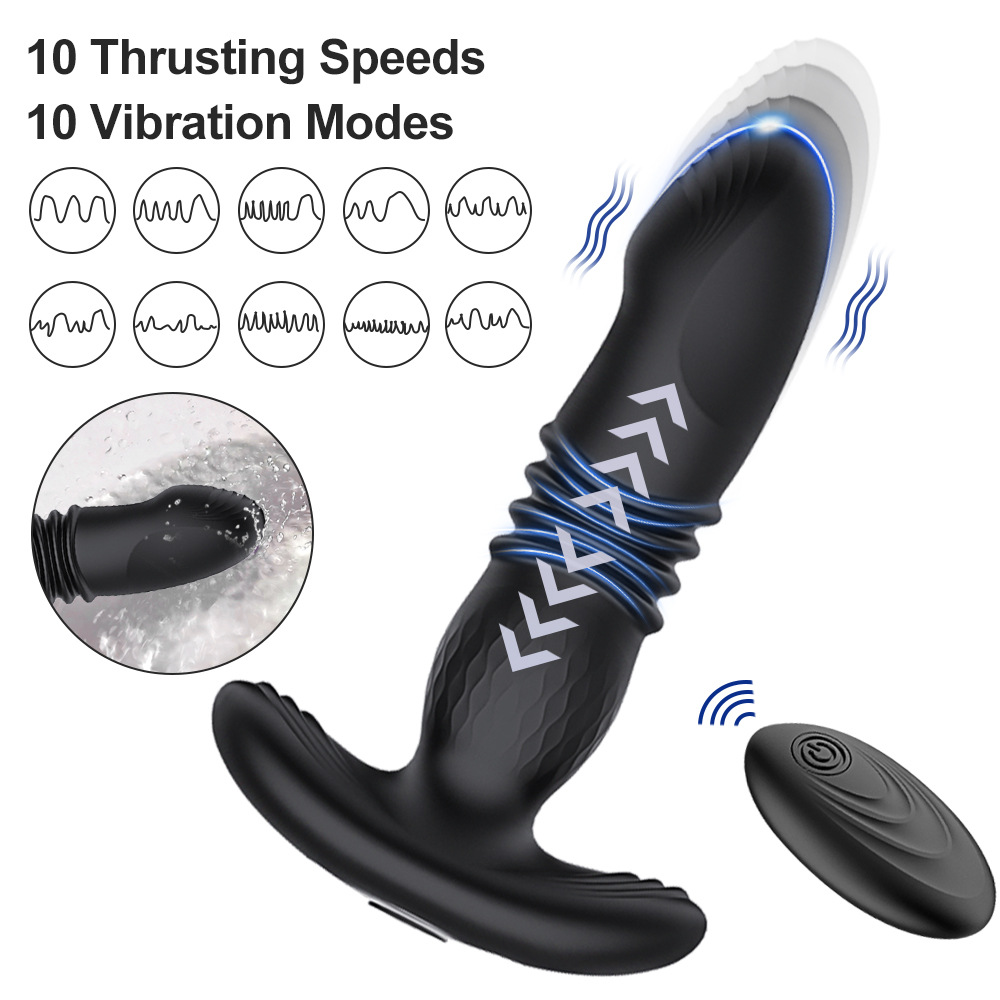 Prostate Massager Anal Vibrator, Prostate Vibratar for Men | Anal Plug - Perineum Stimulator, Male Sex Toy Butt Plug with 20 Vibrating Modes, Remote Control Adult Sex Toys for Men Women Couple