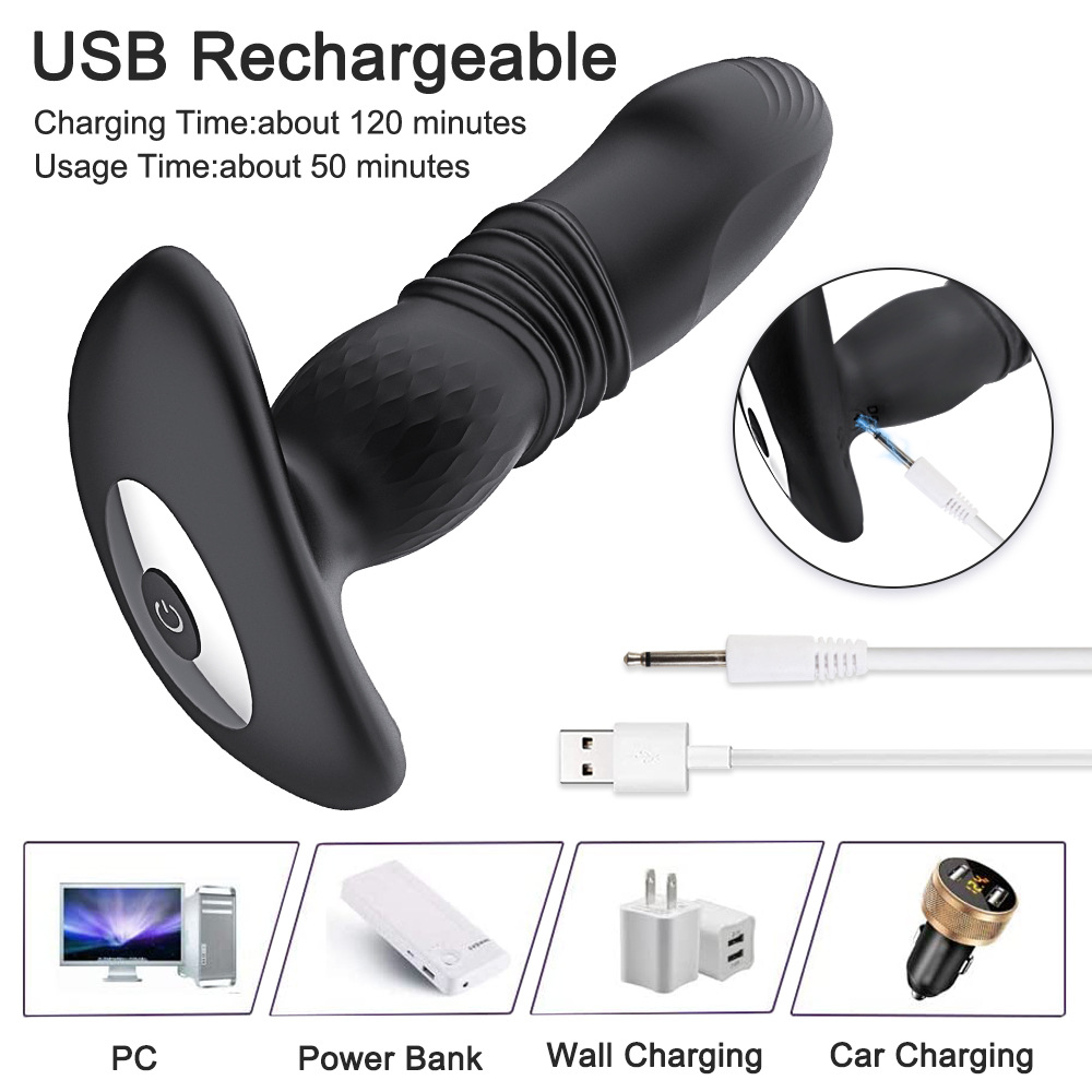 Prostate Massager Anal Vibrator, Prostate Vibratar for Men | Anal Plug - Perineum Stimulator, Male Sex Toy Butt Plug with 20 Vibrating Modes, Remote Control Adult Sex Toys for Men Women Couple