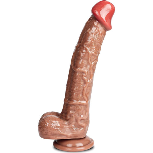 Extra Large Realistic Dildo with Suction Cup Soft Flexible Waterproof 10.8in