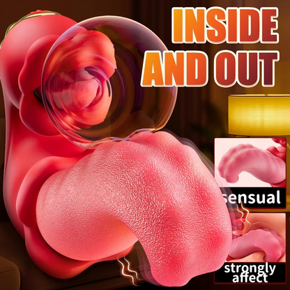 3 in 1 Dual Tongue Personal Massager 10 Modes Waterproof USB Rechargeable Silicone