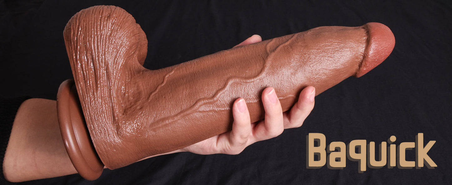 13 inch Huge Dildo for Men Women, 3.1'' Diameter Anal Big Thick Dildos with Strong Suction Cup Adult G-spot Fake Penis with Small Glans for Male Female Adult Toys & Game