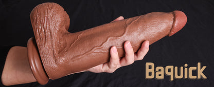 13 inch Huge Dildo for Men Women, 3.1'' Diameter Anal Big Thick Dildos with Strong Suction Cup Adult G-spot Fake Penis with Small Glans for Male Female Adult Toys & Game