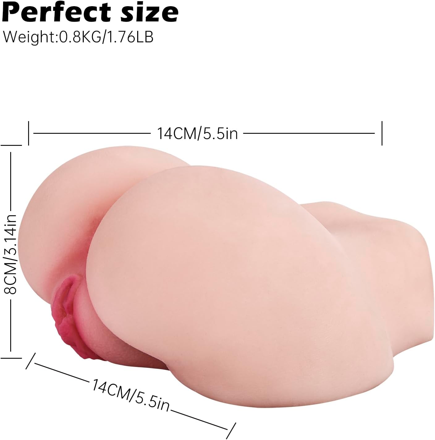 Male Masturbator Sex Doll for Men, Flesh Realistic Pocket Pussies Big Butt Ass Light Male Love Doll Sex Toy for Men, Adult Toys with Vagina Anal Sex