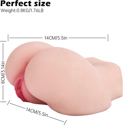Male Masturbator Sex Doll for Men, Flesh Realistic Pocket Pussies Big Butt Ass Light Male Love Doll Sex Toy for Men, Adult Toys with Vagina Anal Sex
