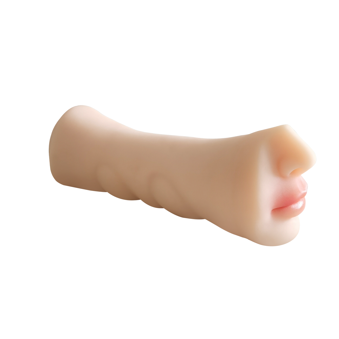 Realistic Dual Channel Male Masturbator Sleeve | Soft Silicone Textured Stroker with Two Internal Tunnels | Compact Waterproof Pleasure Toy, Reusable Stroker Sex Toy for Men