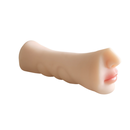 Realistic Dual Channel Male Masturbator Sleeve | Soft Silicone Textured Stroker with Two Internal Tunnels | Compact Waterproof Pleasure Toy, Reusable Stroker Sex Toy for Men