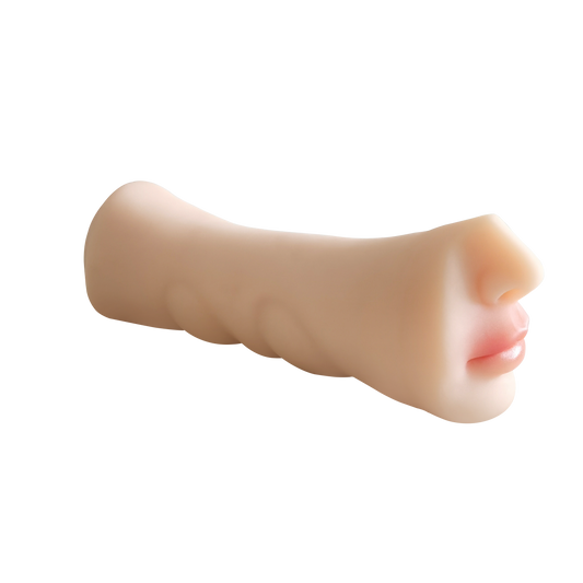 Realistic Dual Channel Male Masturbator Sleeve Soft Silicone Oral & Vaginal Texture Toy