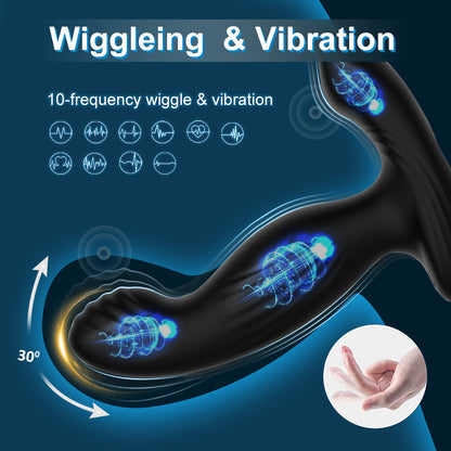Remote Control Vibrating Butt Plug 10 Modes USB Rechargeable Silicone Waterproof