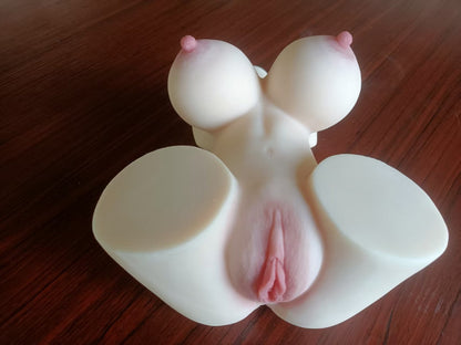 Realistic Silicone Female Mini Torso Masturbator 1.84kg – Soft Skin Feel Compact Love Doll Body