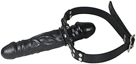 Adjustable Strap-On Harness with Silicone Dildo Adult Toy Couples Role Play Black