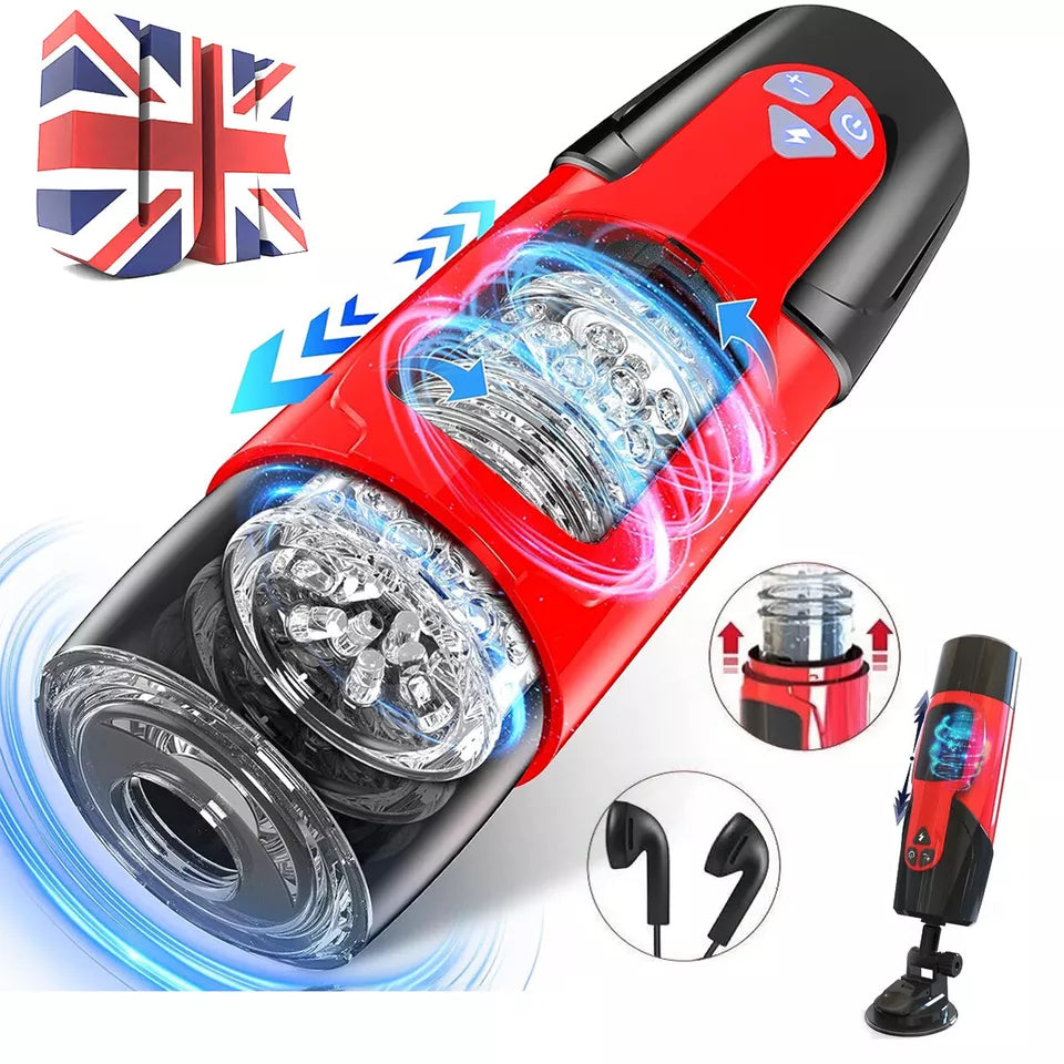 Automatic Male Personal Massager Cup Thrusting Rotating 7 Modes Suction USB Recharge
