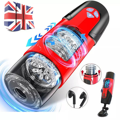 Automatic Male Personal Massager Cup Thrusting Rotating 7 Modes Suction USB Recharge