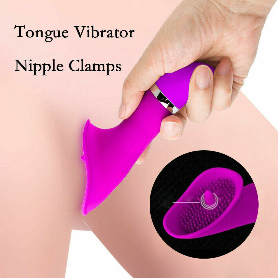 Realistic Tongue Vibrator for Women – Clitoral Licking Stimulator with 30 Vibration Modes – Adult Sex Toy for Nipple, G-Spot & Vaginal Pleasure – Couples Female Toy
