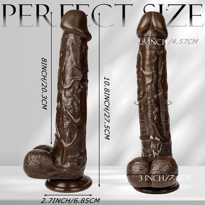 Realistic Suction Cup Dildo – Soft, Flexible & Waterproof (Adult Novelty)