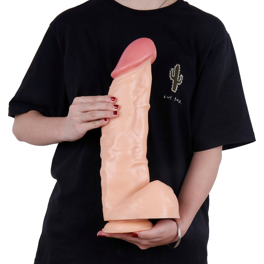 39cm Extra ThickDildo, Realistic Giant AnalDildo, Soft Dual-Density SiliconeDildo, HugeDildo, Powerful Suction Cup, XXL Large Dildo, Thick G-Spot Dildo Sex Toy, Suitable for Women/Men/Couples
