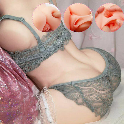 Realistic Silicone Female Mini Torso Masturbator 1.84kg – Soft Skin Feel Compact Love Doll Body