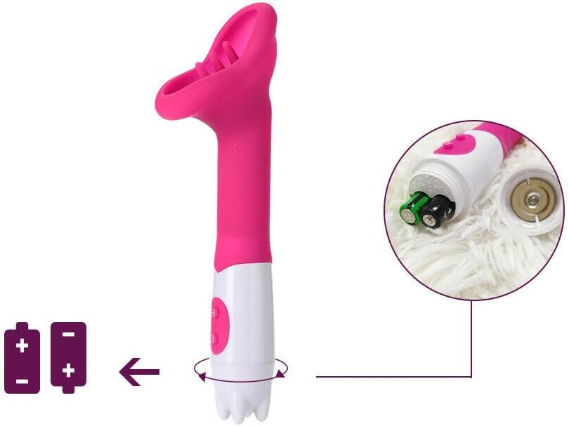 12 Mode Clitoral Suction Vibrator Waterproof Silicone Massager Pink (AAA Battery)