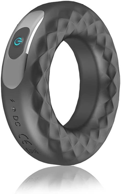 10 Mode Vibrating Cock Ring USB Rechargeable Couples Silicone Waterproof Quiet <50dB