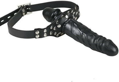Adjustable Strap-On Harness with Silicone Dildo Adult Toy Couples Role Play Black