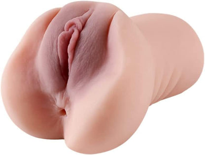 Realistic Male Masturbator Sleeve 3D Textured Dual Channel Pocket Toy 625g