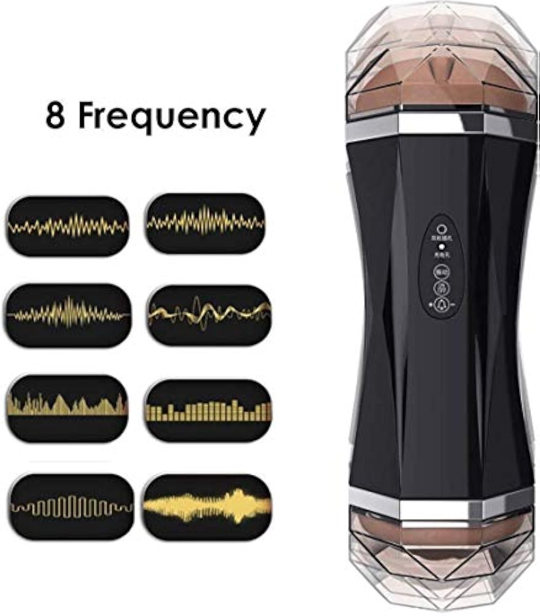 Rechargeable Male Masturbator Cup 8 Vibration Modes USB Waterproof Stroker Voice Sound