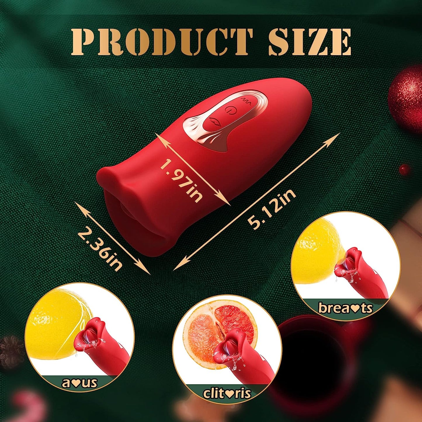 Vibrator Adult Sex Toys for Women - Mouth Sucking, Licking for Women, Adults Toy with 5 Vibration + 10 Kissing Modes Nipple Adult Toys, Anal Clit Nipple Vibrators Female Couples Sex Toys