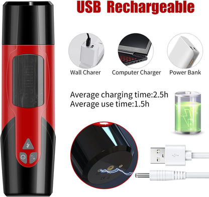 Automatic Male Personal Massager Cup Thrusting Rotating 7 Modes Suction USB Recharge