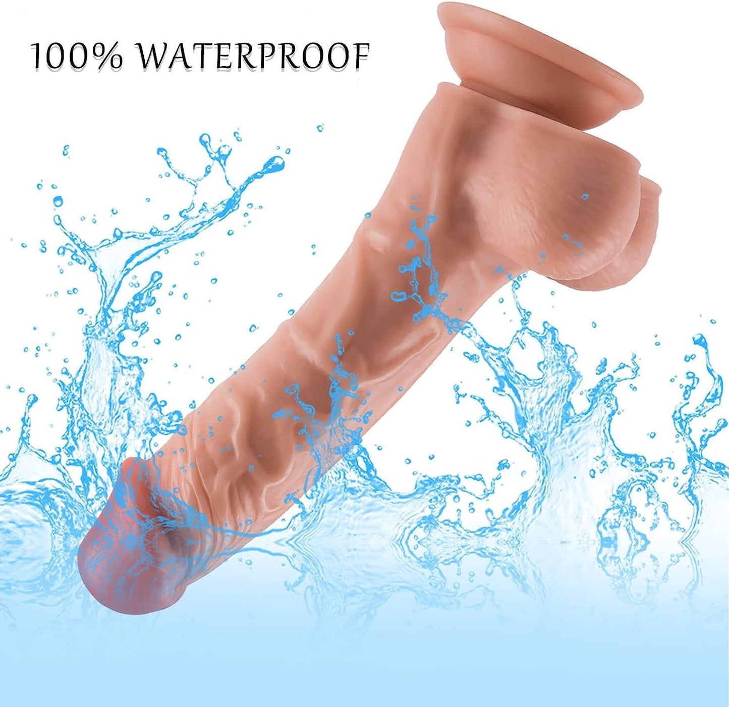 7 Inch Suction Cup G Spot Anal Dildo for Beginner, Realistic Dildos Adult Sex Toys for Hands-Free Play, Silicone Flexible Dildo Sex Toy with Strong Suction Base for Men Women Couples