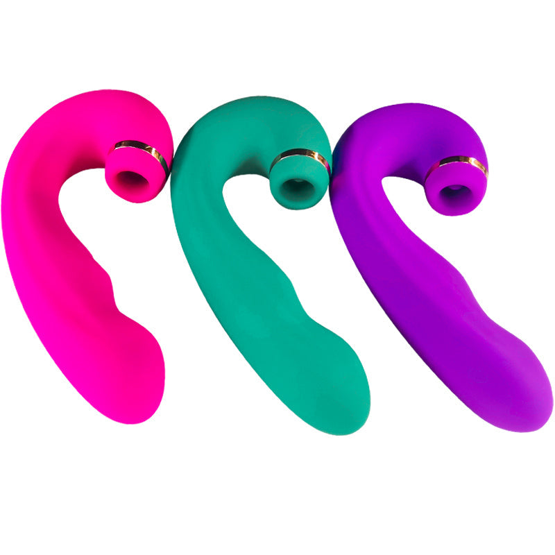3 in 1 Rechargeable Personal Massager with Suction, Pulsing & Vibration, 5 Suction Modes 5 Pulsing Speeds 10 Frequencies, Waterproof Silicone, Magnetic USB Charging, Discreet Packaging