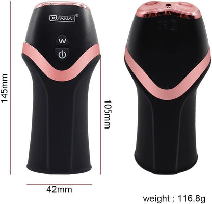 Rechargeable Male Personal Massager Trainer 12 Modes Vibration TPE ABS USB IPX5