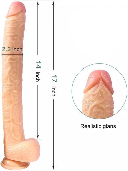 Premium Realistic Silicone Novelty Toy – Large Size, Soft & Flexible Design