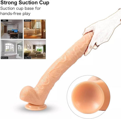 Premium Realistic Silicone Novelty Toy – Large Size, Soft & Flexible Design