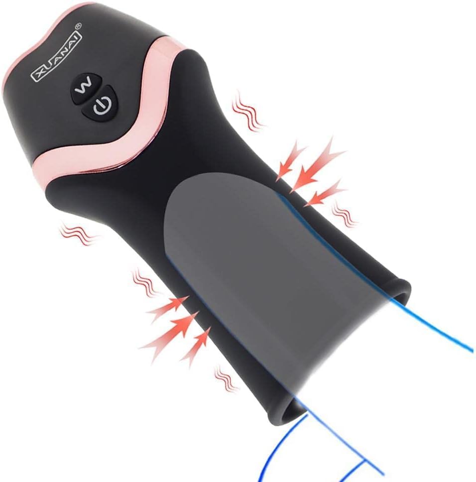 Rechargeable Male Personal Massager Trainer 12 Modes Vibration TPE ABS USB IPX5