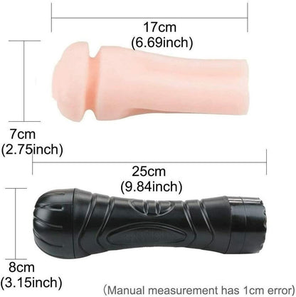 Automatic Male Personal Massager Cup 4D Textured Sleeve TPE 3xAAA Discreet UK