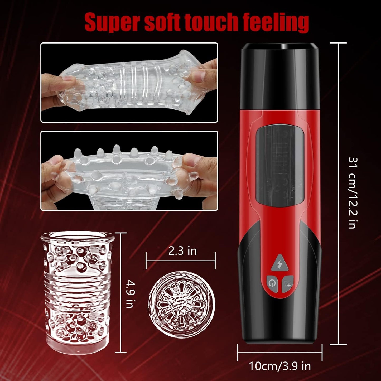 Automatic Male Personal Massager Cup Thrusting Rotating 7 Modes Suction USB Recharge