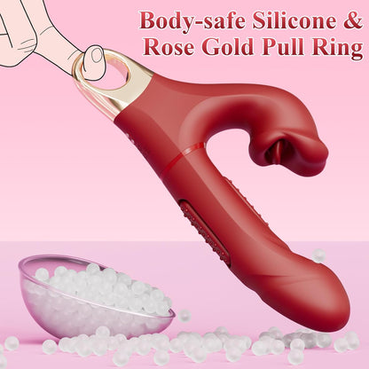 4 in 1 Rechargeable Personal Massager Multi Function 12 Modes Waterproof Silicone