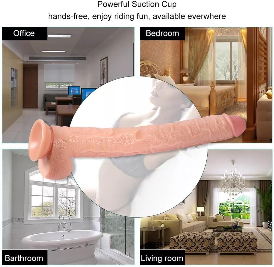 Premium Realistic Silicone Novelty Toy – Large Size, Soft & Flexible Design