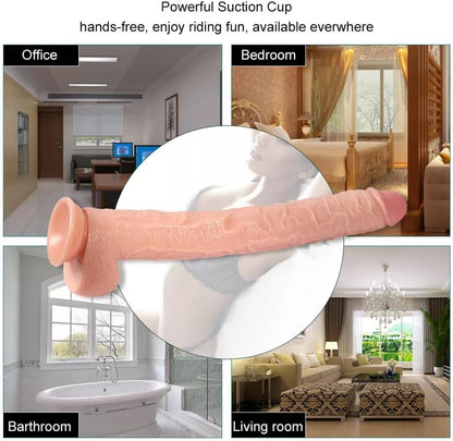 Premium Realistic Silicone Novelty Toy – Large Size, Soft & Flexible Design