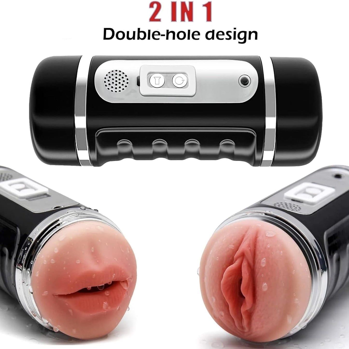 Automatic Male Masturbator Cup 2 in 1 Mastuabors Toys for Penis Stimulation, 12 Sucking & Vibrating Electric Masturberbate for Men Adult Sex Toys for Couples Men & Women Sex Toy Vibrator Stroker