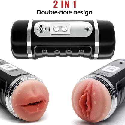 Automatic Male Masturbator Cup 2 in 1 Mastuabors Toys for Penis Stimulation, 12 Sucking & Vibrating Electric Masturberbate for Men Adult Sex Toys for Couples Men & Women Sex Toy Vibrator Stroker