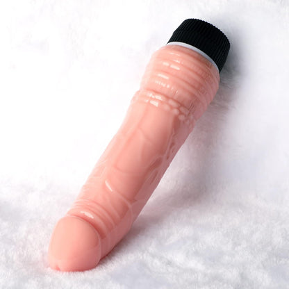 7 Inch Dildo Multi Speed Vibrator Personal Massager with 7 Vibration Modes, Realistic Textured Design, Easy Dial Control, Smooth Finish Adult Toy for Discreet Solo or Couples Use