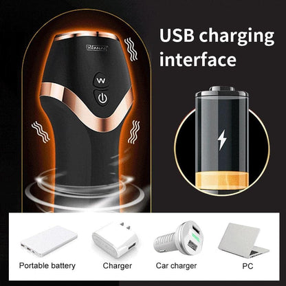 Rechargeable Male Personal Massager Trainer 12 Modes Vibration TPE ABS USB IPX5