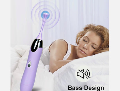 3in1 Clitoral Vibrator Stimulator 360° Rotating Waterproof Quiet Mini Massager