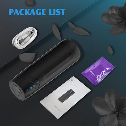 2 in 1 Male Wellness Massager Suction Rotating Vibration USB Rechargeable IPX7